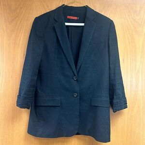 Alice + Olivia Cotten Blend Black Blazer Size S